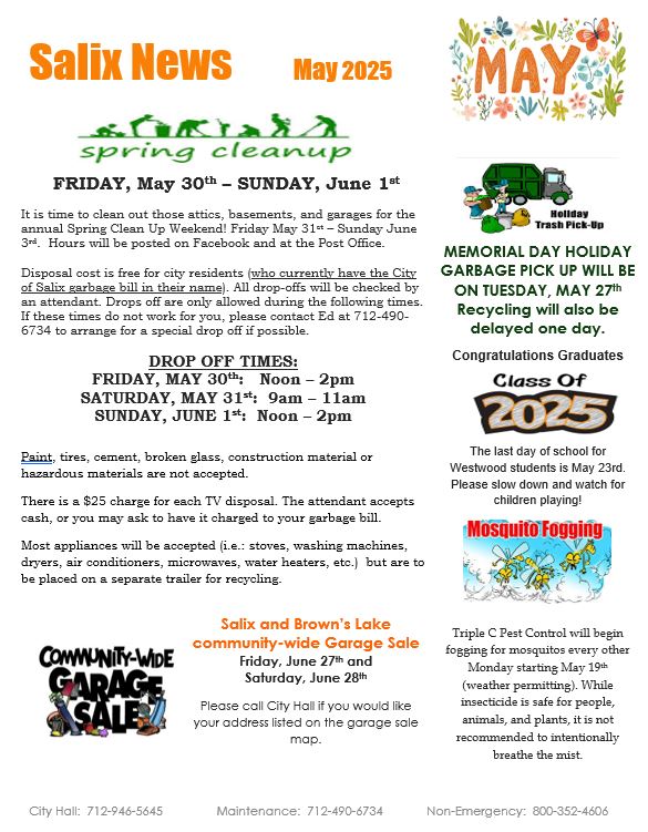 May Newsletter